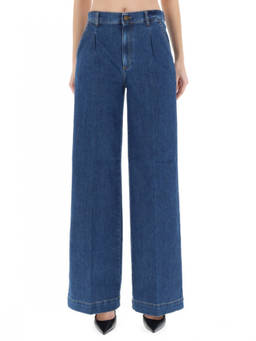 Pt Torino - Blue Loose High Rise Jeans