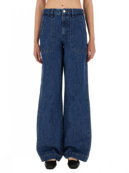 A.P.C. - Denim Loose High Rise Jeans