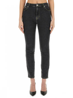 Moschino - Black Skinny Mid Rise Jeans