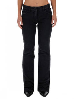 OFF-WHITE - Black Straight Low Rise Jeans