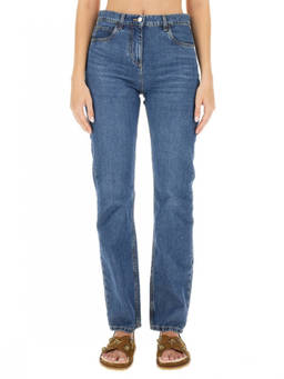 Etro - Blue Regular High Rise Jeans