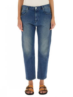 Marant Etoile - Blue Straight Mid Rise Jeans