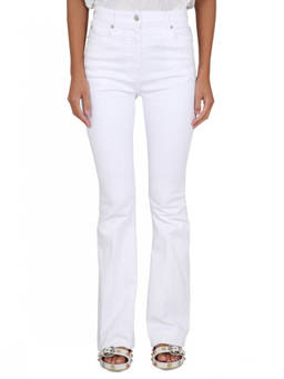 Etro - White Flared High Rise Jeans