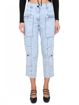 Proenza Schouler - Blue Relaxed High Rise Jeans