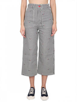Kenzo - Denim Stripes Relaxed High Rise Jeans