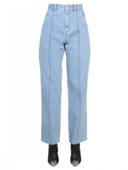 Isabel Marant - Blue Straight High Rise Jeans