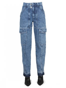 Marant Etoile - Blue Tapered High Rise Jeans