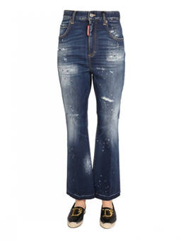 Dsquared2 - Denim Flared High Rise Jeans