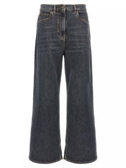 Etro - Dark Grey Wide Leg Jeans