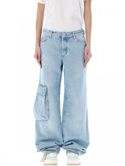 OFF-WHITE - Blue Toybox Denim Cargo