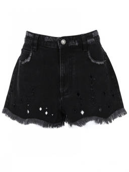 Isabel Marant - Black Embroidered Shorts