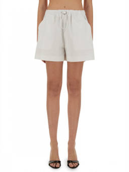 Moschino - White Solid Shorts