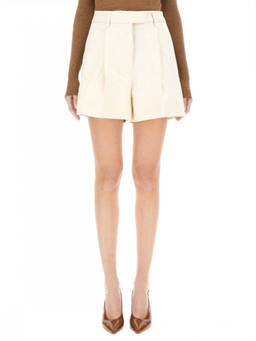 THE LATEST - White Solid Shorts