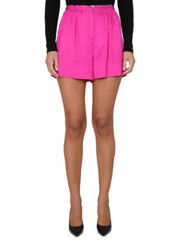 Moschino - Fuchsia Textured Shorts