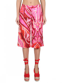 Etro - Fuchsia Printed Shorts