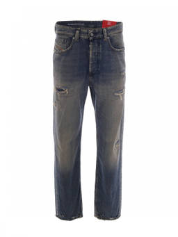 Diesel - Blue Regular Mid Rise Jeans