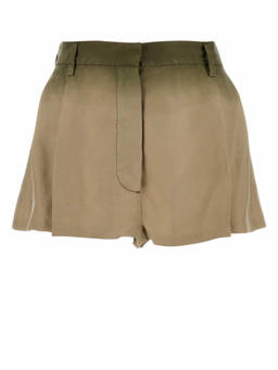 PRADA - Sage Green Silk Shorts