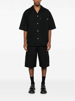 Gucci - Black Canvas Bermuda Shorts