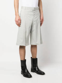 Etudes - Grey Pleated Wide-leg Shorts