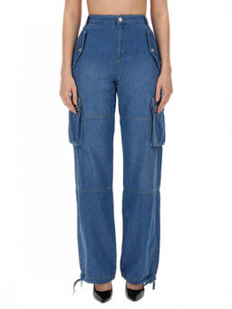 Moschino - Blue Regular High Rise Jeans