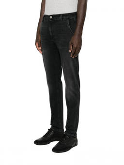 Pt Torino - Black Slim Mid Rise Jeans
