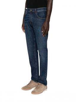 Pt Torino - Blue Slim Mid Rise Jeans