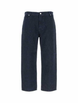 Fendi - Blue Embroidered Stretch Denim Jeans