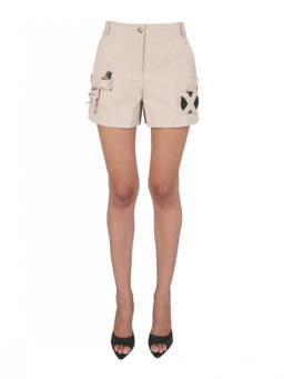 Moschino - Beige Textured Shorts