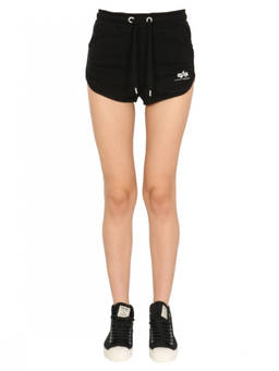 ALPHA INDUSTRIES - Black Logo Shorts
