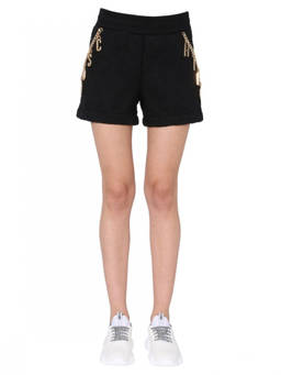 Moschino - Black Quilted Shorts
