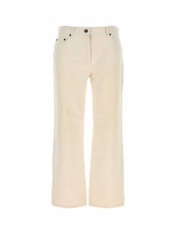 The Row - Beige Straight High Rise Jeans