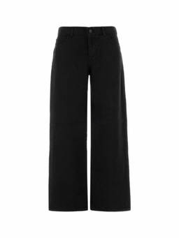 The Row - Black Straight High Rise Jeans