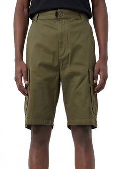 Diesel - Green Solid Cargo Shorts