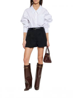 Givenchy - Black Wool pleated shorts