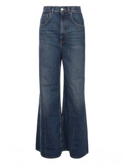 Stella McCartney - Dark Blue High-Rise Jeans