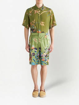 Etro - Green Printed Shorts
