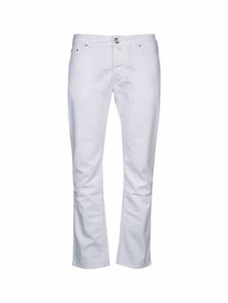 Jacob Cohen - White Straight Jeans