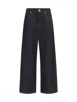 Brunello Cucinelli - Blue Straight High Rise Jeans