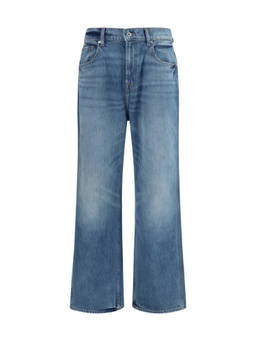 7 For All Mankind - Blue Mid Rise Jeans