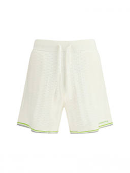 Casablanca - White Textured Shorts