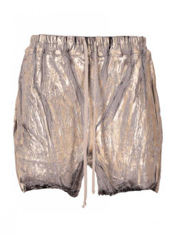 Rick Owens - Gold Textured Shorts