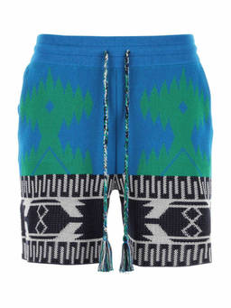 Alanui - Blue Geometric Shorts