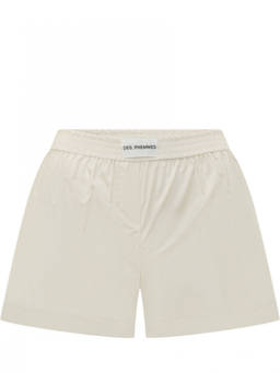 Des Phemmes - White Solid Shorts