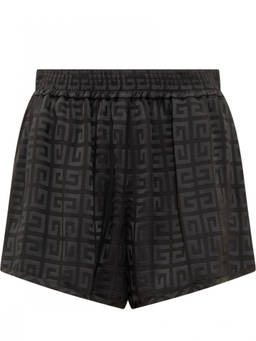 Givenchy - Black Logo Print Shorts