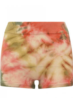 Mixik Skin - Red Tie-Dye Shorts