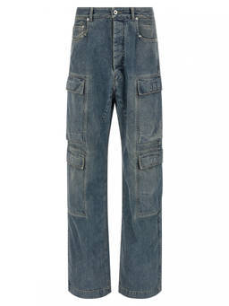 Rick Owens - Blue Mid Rise Jeans
