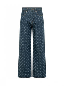 Marine Serre - Blue Straight Jeans