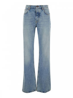 Balenciaga - Blue Low Waisted Straight Jeans