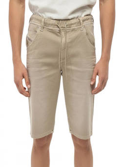Diesel - Beige Slim Solid Shorts