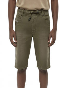 Diesel - Green Slim Solid Shorts